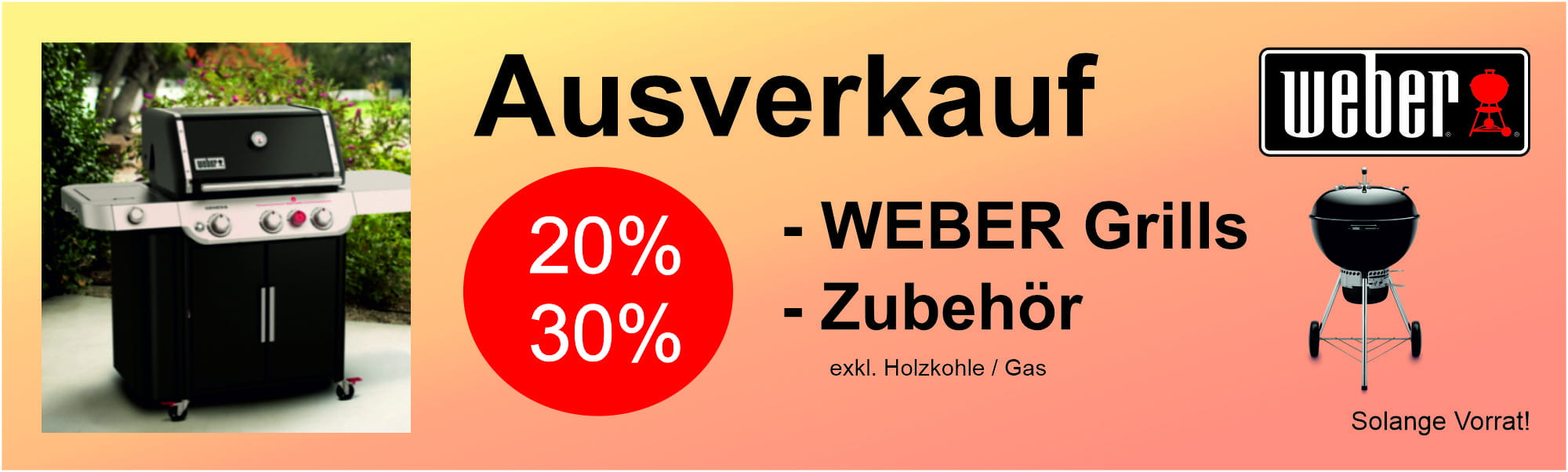 Abverkauf 2026 Weber